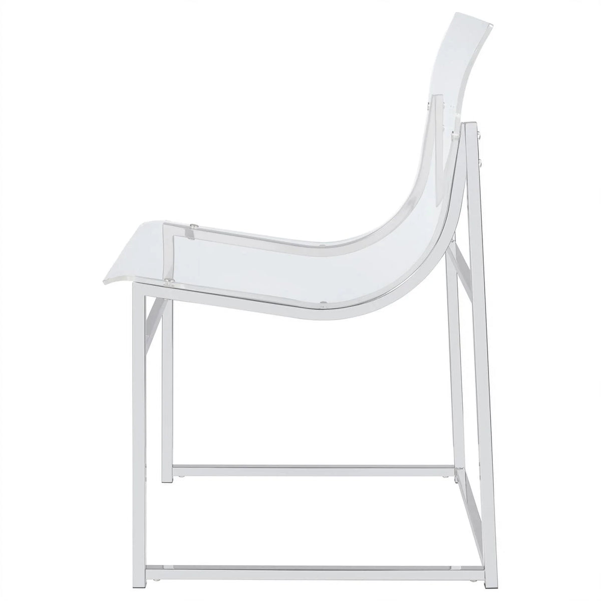Modern Metal Acrylic Dining Side Chair L158227