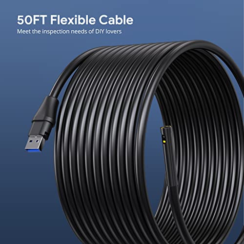 50FT 1080P Dual Lens Sewer Inspection Camera with Lights W85590