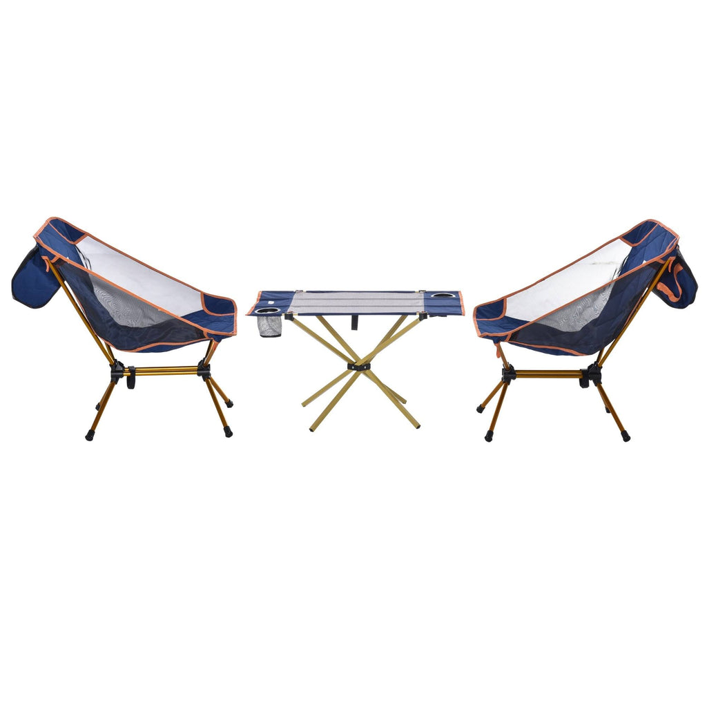 Lightweight Folding Camping Table Set with 2 Chairs and Carry Bag I699