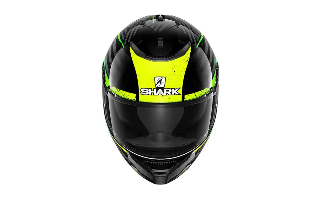 Black Yellow Green Helmet L39558