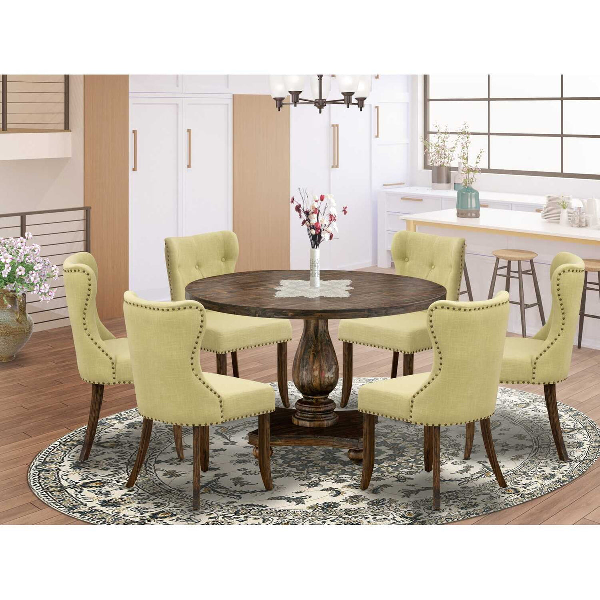 7-Piece Wood Dining Set N4805