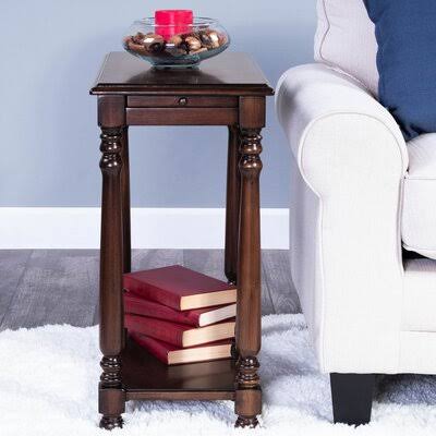 Distressed Castlewood Console End Table Z547367