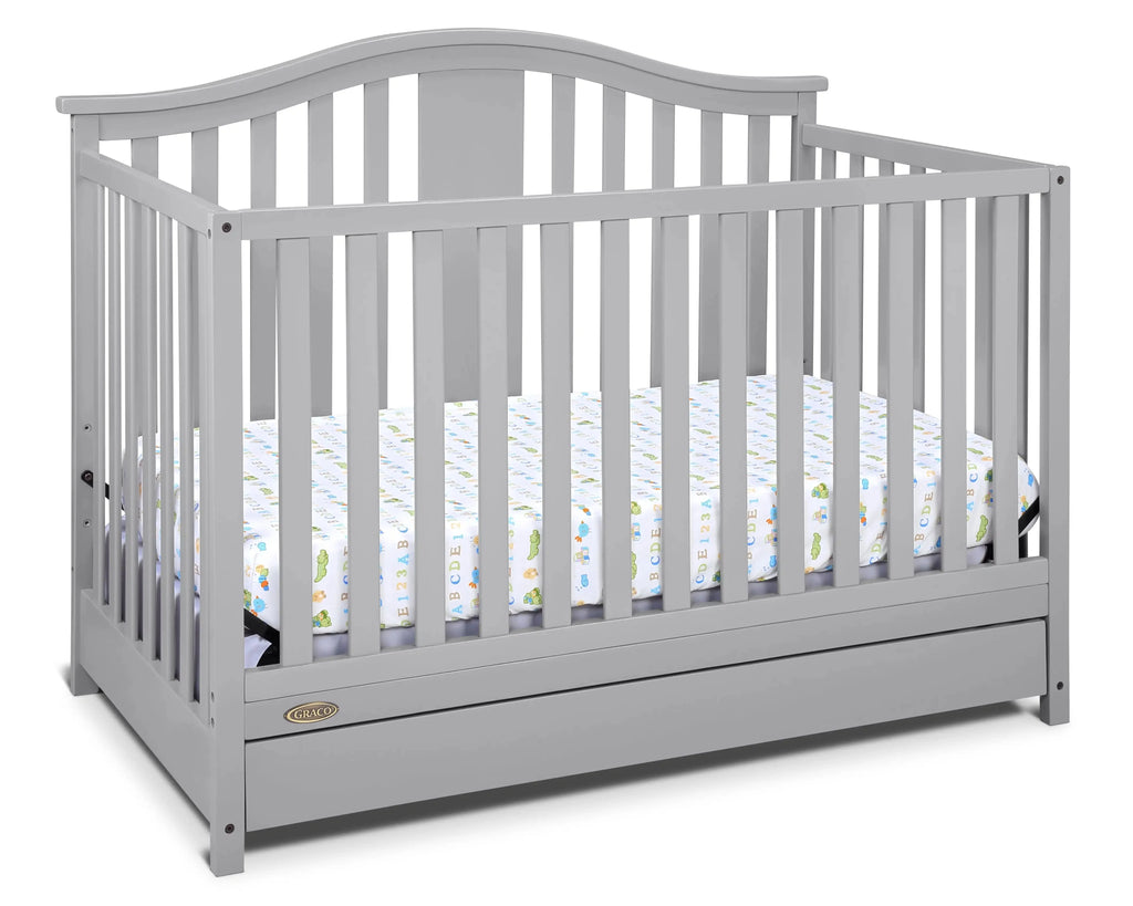 Espresso Convertible Baby Crib with Drawer H8851