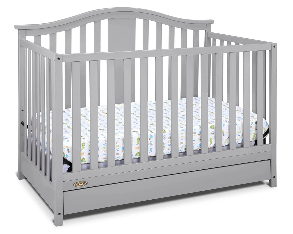 Espresso Convertible Baby Crib with Drawer H8851