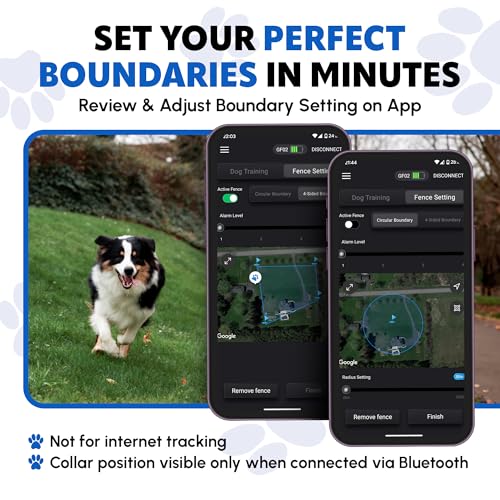 GPS Dog Fence with Remote Training Waterproof Collar System O546