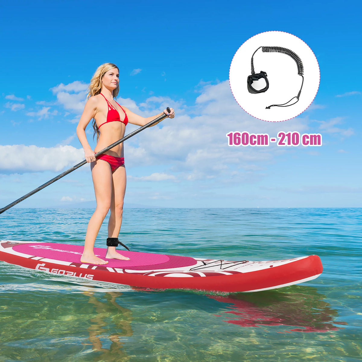 10.5' Inflatable Stand Up Paddle Board with Carry Bag T88106