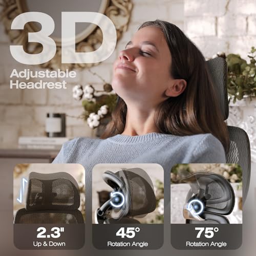 Ergonomic Office Chair with Footrest and Mesh D4973