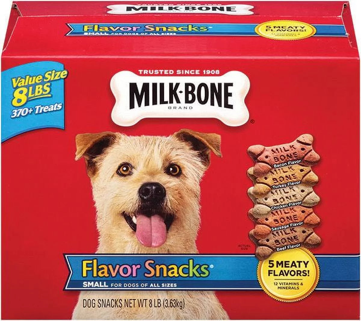 Milk-Bone Flavor Snacks Small Dog Biscuits 8 lbs J509