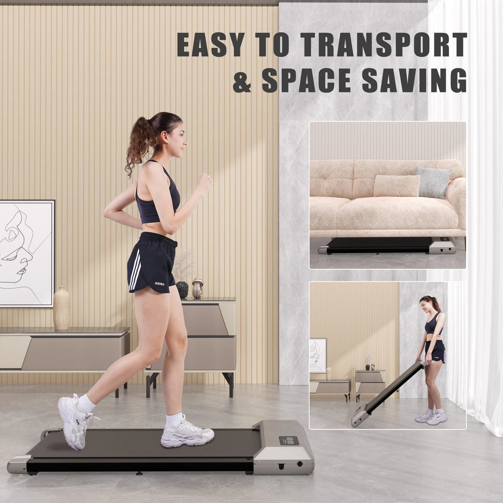 2.5Hp Ultra-Quiet Walking Pad Treadmill with Remote Control J307