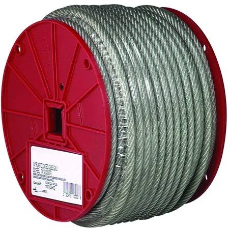 Steel Cable 1/8 inch Vinyl Coated Galvanized 250 Foot E9142