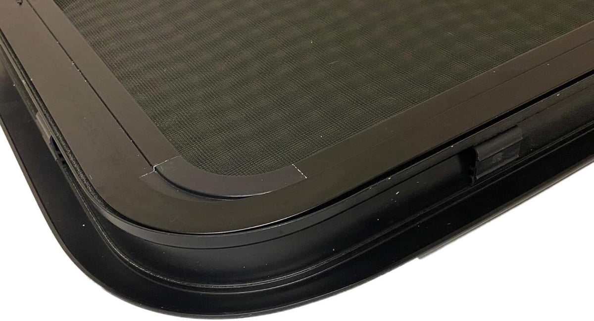 RV Window with Screen and Clamp Ring Q8041