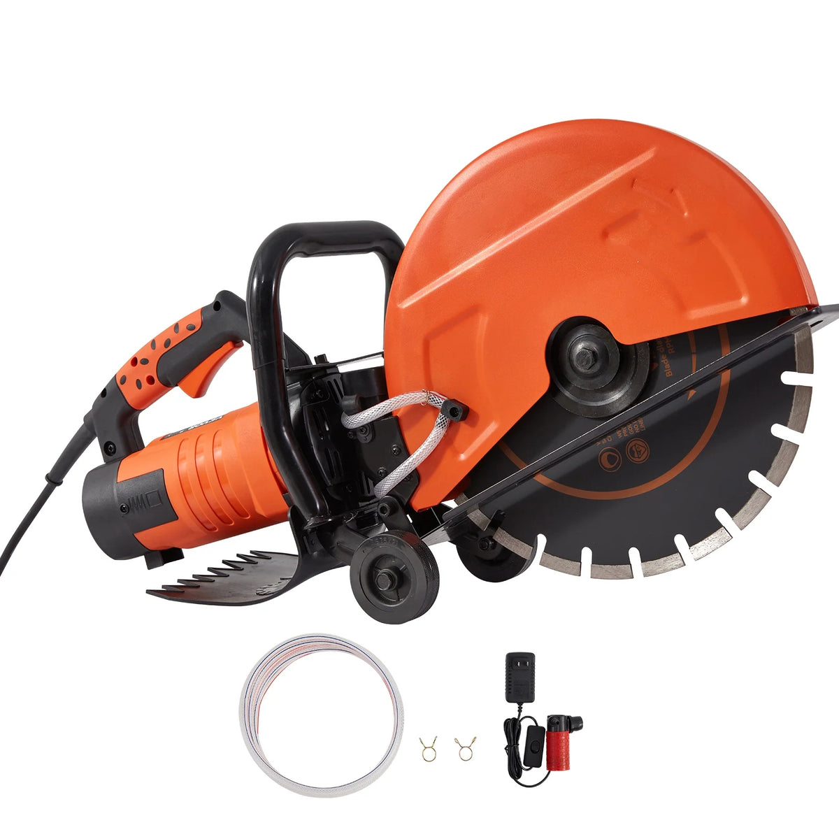 14'' Electric Concrete Saw Wet/Dry Saw Cutter with Water Pump and Blade O65960