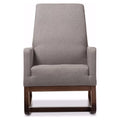 Grey Fabric Upholstered Rocking Chair M865