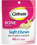 Calcium & Vitamin D Soft Chews Vanilla Creme 60 Each (Pack of 2) Y1660