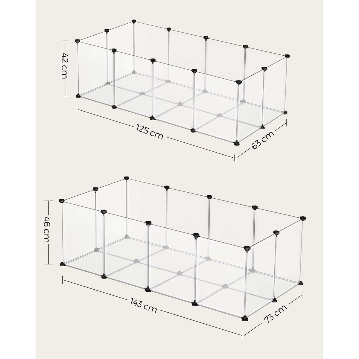 Plastic Pet Playpen with Floor D8381