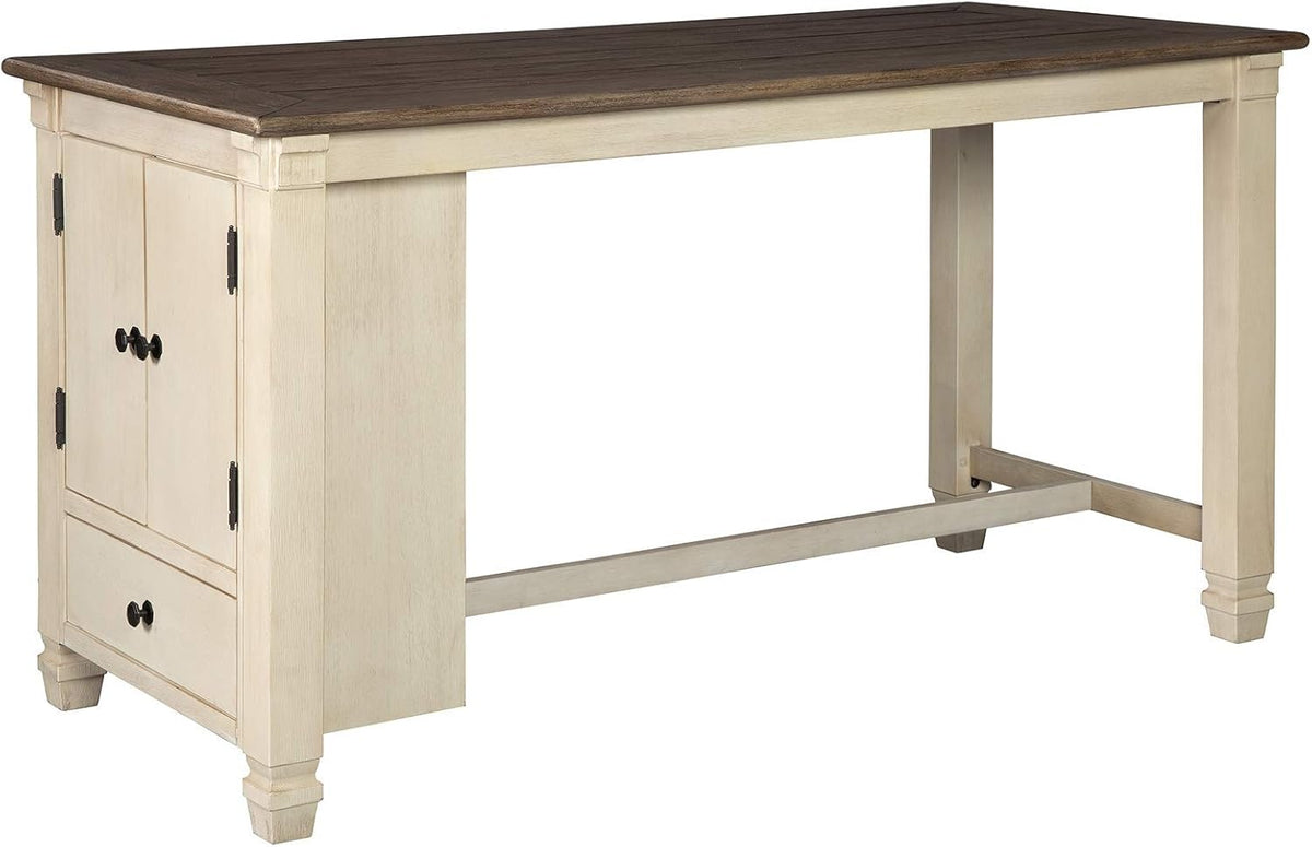 Counter Height Dining Table with Storage Cabinet B84913