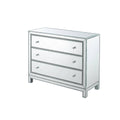 3-Drawer Antique Silver Cabinet S148