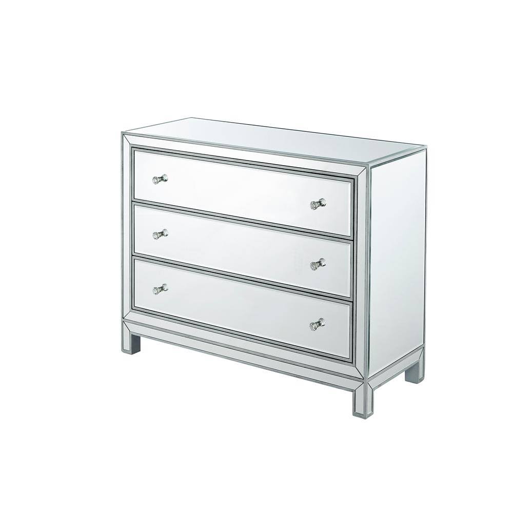 3-Drawer Antique Silver Cabinet S148