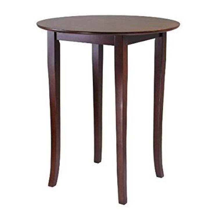 Antique Walnut Round High Pub Table O148919