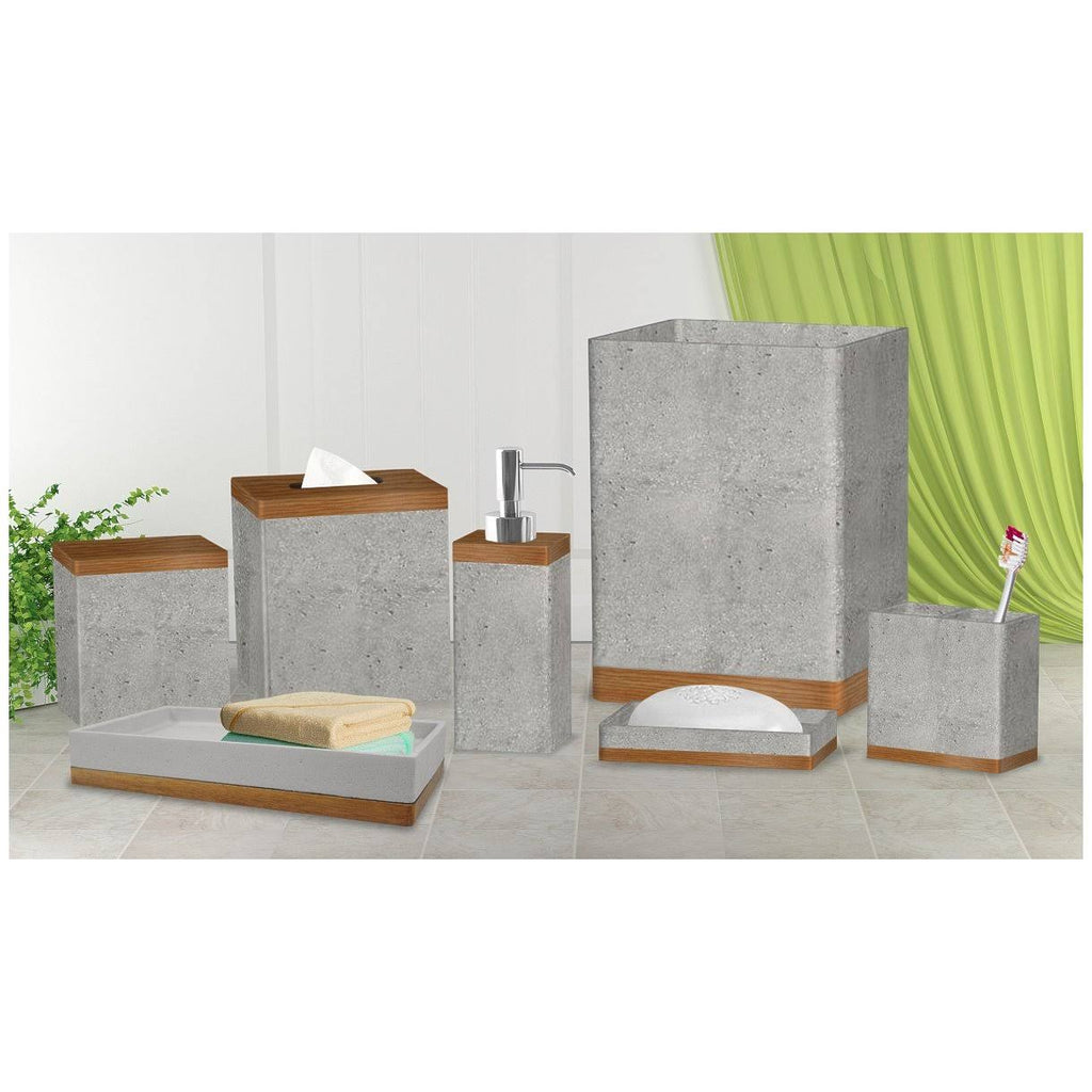 Grey Concrete 7pc Bath Set H4949