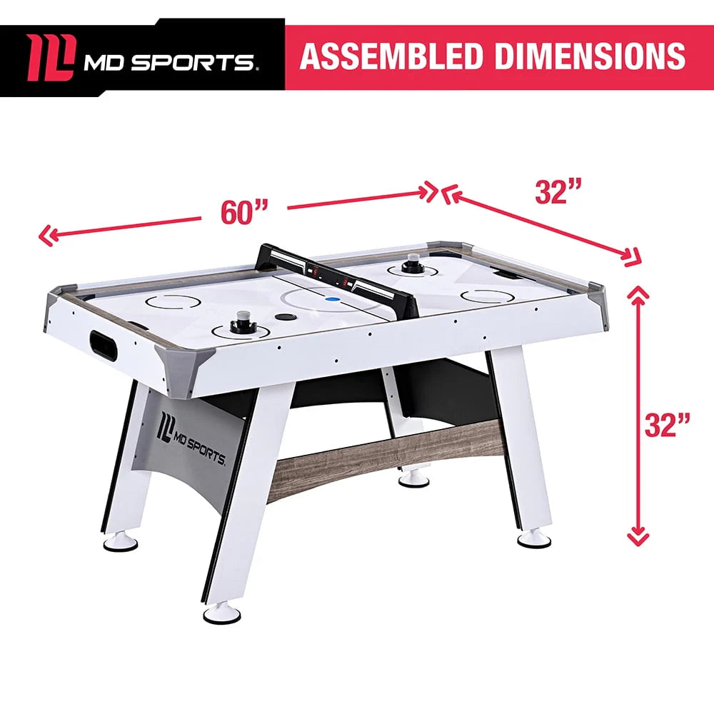 5 ft. Air Powered Hockey Table with Overhead Electronic Scorer O500