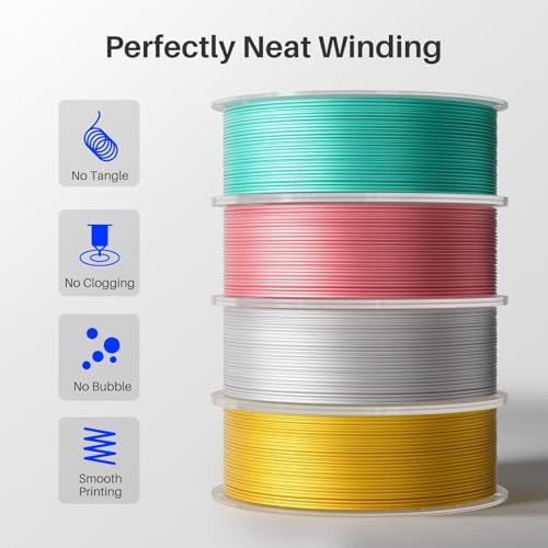 Silk PLA Filament 1.75mm Dual Color Blue Green 1KG F236197