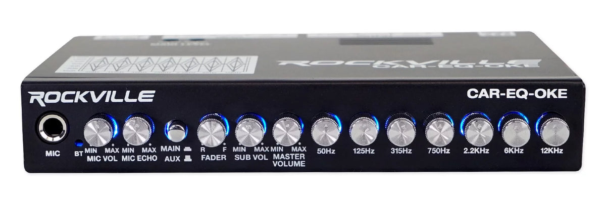 7 Band Car Audio Equalizer with Bluetooth and Mic Input D178