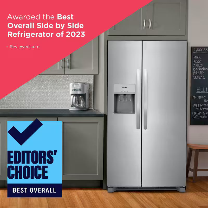 36 in. 25.6 cu. ft. Side by Side Stainless Steel Refrigerator Y98940