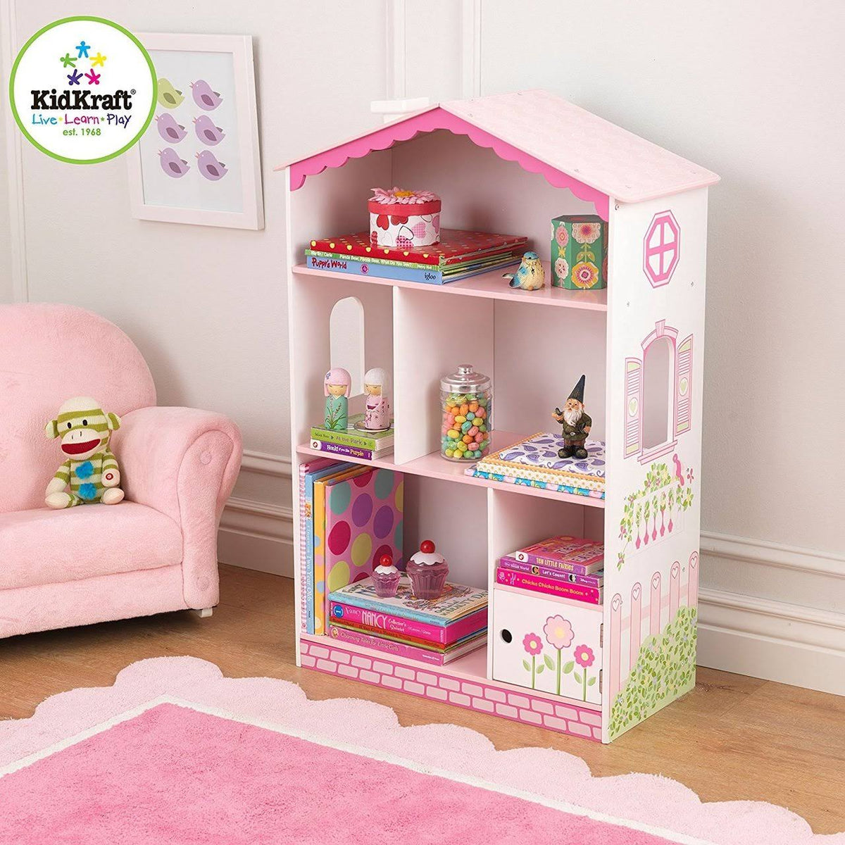 Wooden Doll House Bookcase B26891