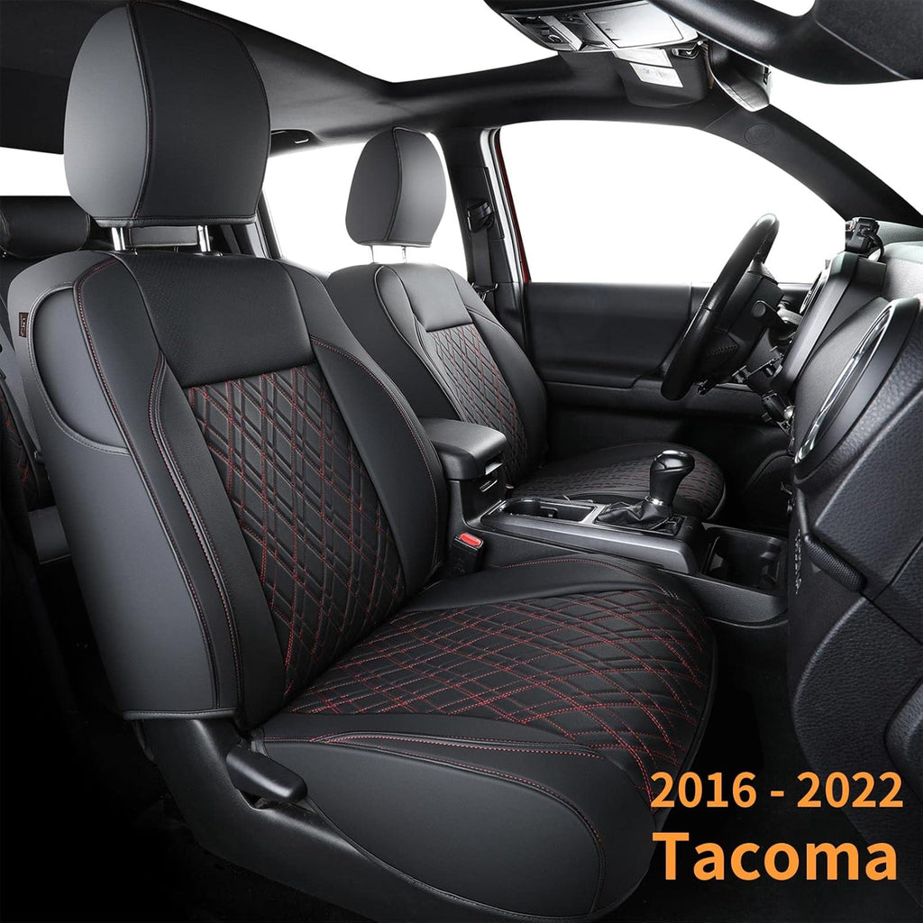 Tacoma Seat Covers Water Proof Faux Leather Full Set Black Z26254