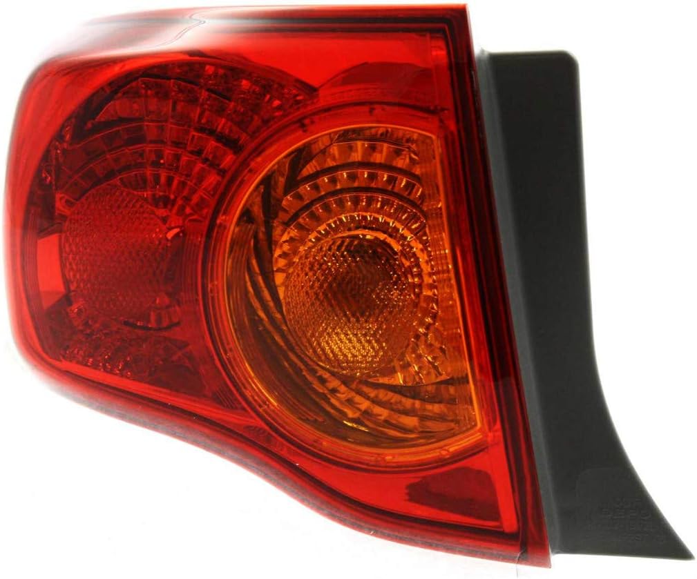 Tail Light Assembly for Toyota Corolla 2009 2010 Pair V77379