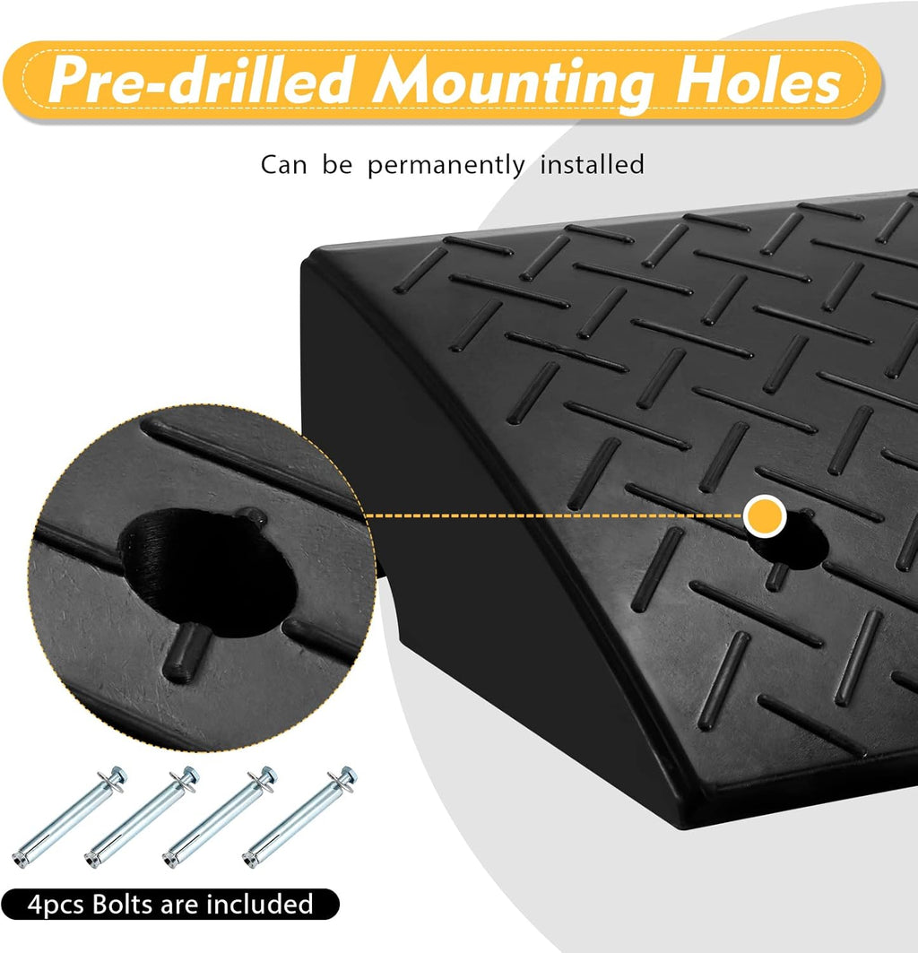 2PCS Rubber Car Curb Ramps S5111