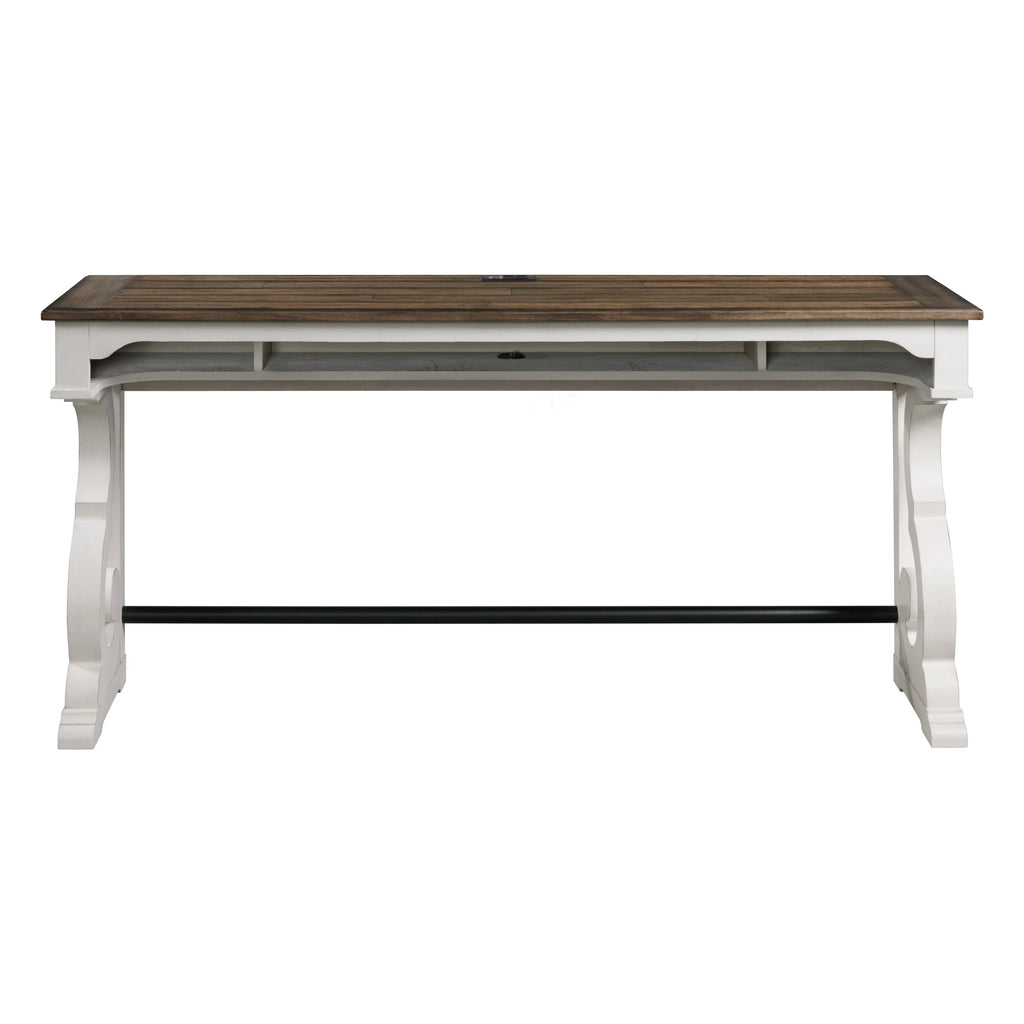 White Oak Wood Sofa Bar Table E740