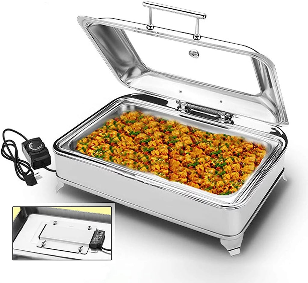 Electric Buffet Server Food Warmer with Glass Window O30492