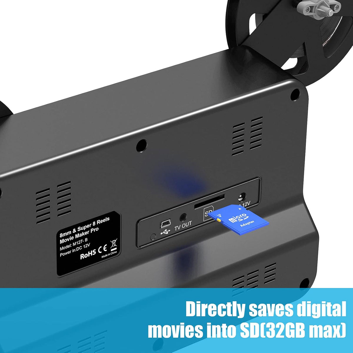 8mm Super 8 Film Scanner Converter with 2.4 LCD B87689