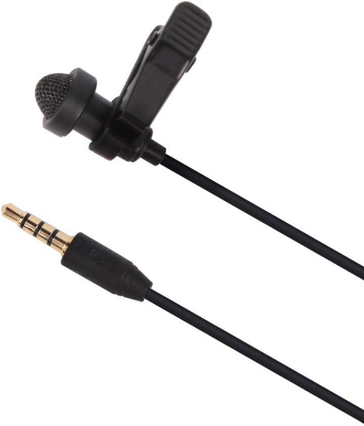 Pack of 2 Omnidirectional Condenser Lavalier Microphone with 3.5mm TRS/TRRS Compatibility I9235