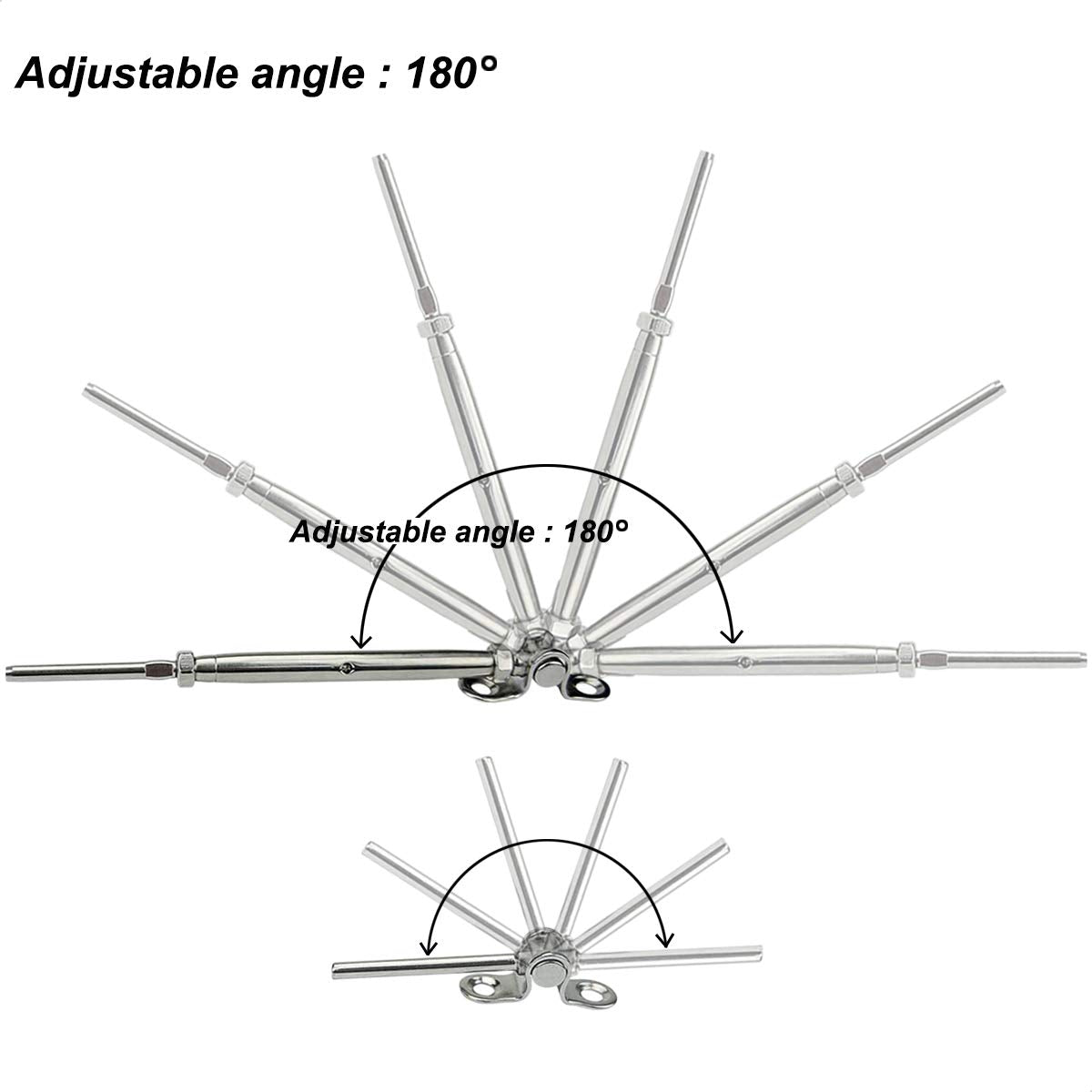 30 Pairs Stainless Steel Cable Railing Kit J598238
