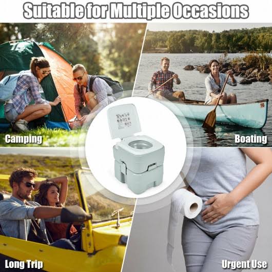 5.3 Gallon 20L Portable Potty Commode D249787