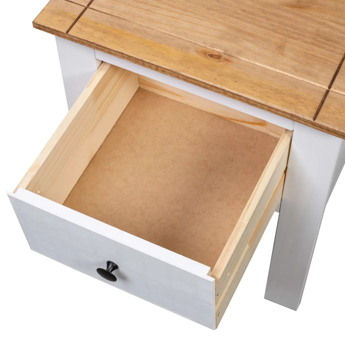 Pine Wood Bedside Cabinet with Storage Drawer A85933