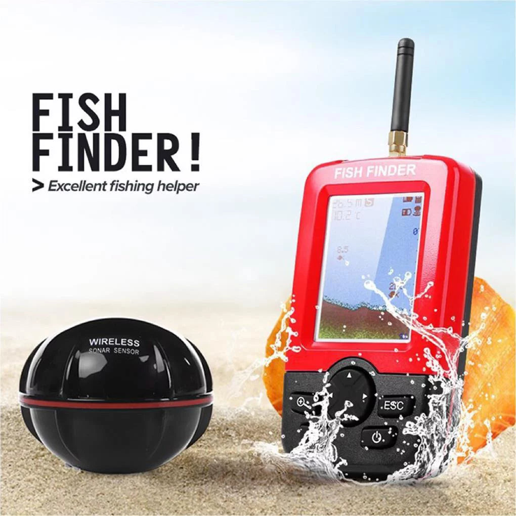 Portable Wireless Sonar Sensor Fishfinder Depth Locator LCD Display Z558