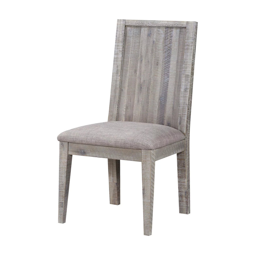 Solid Wood Upholstered Chair Set of 2 L473560