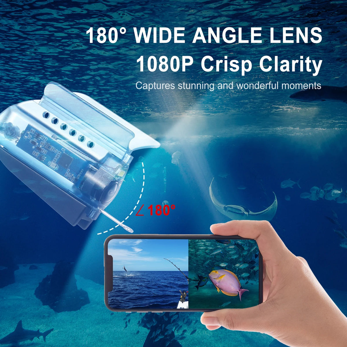 1080P Underwater Fishing Camera with APP Control V51640