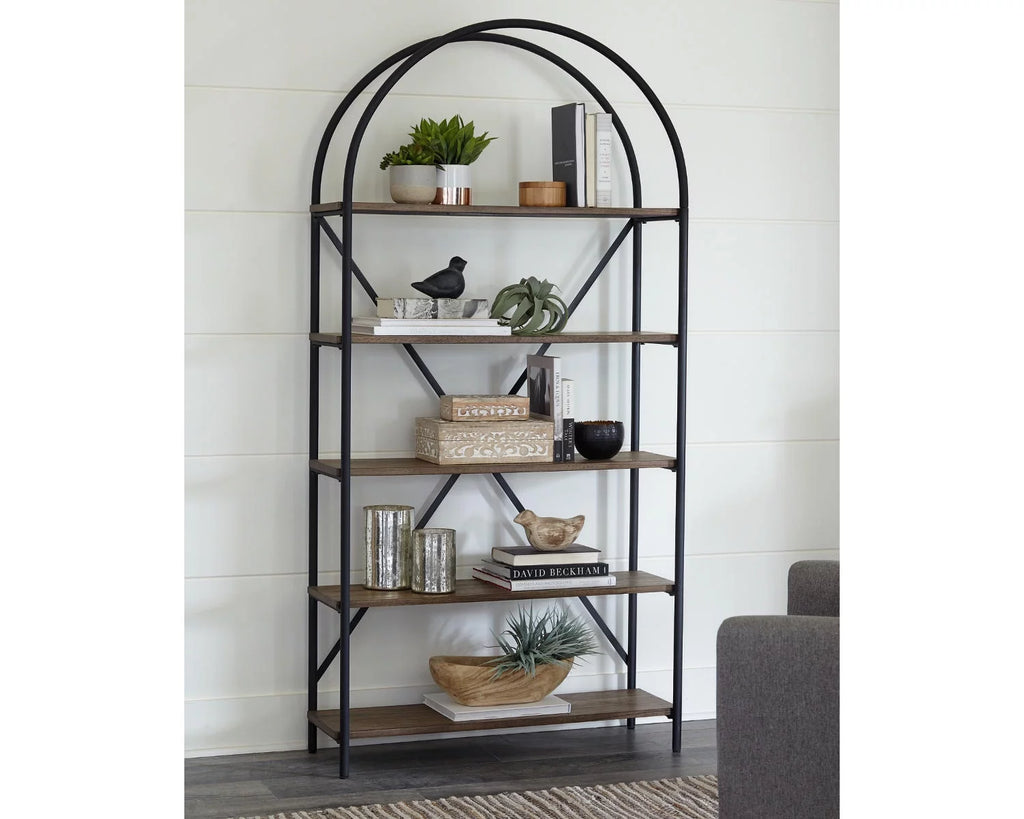 Brown/Black Bookcase W618587