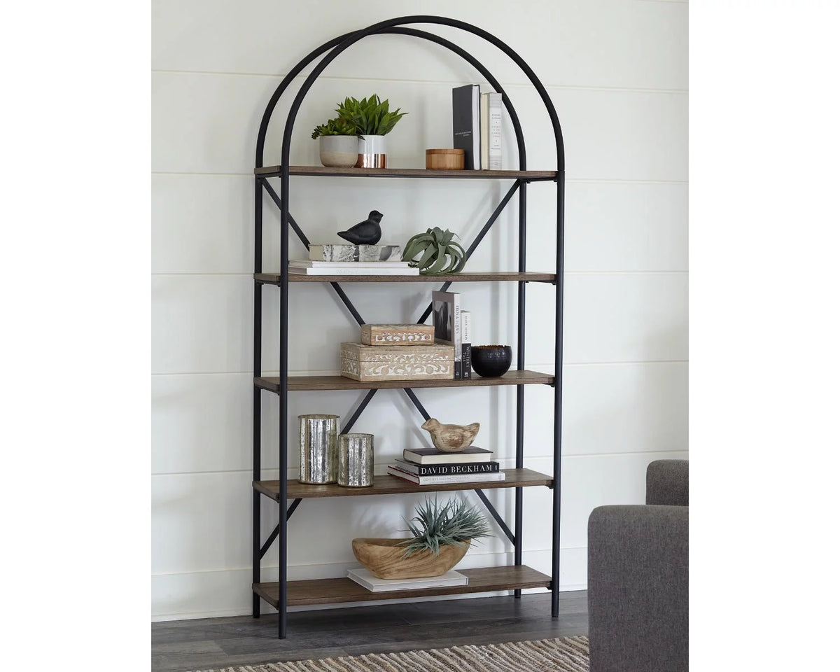 Brown/Black Bookcase W618587