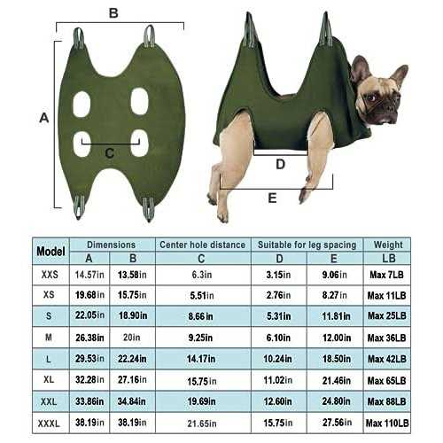 10 in 1 Pet Grooming Hammock Harness with Nail Clippers S8864