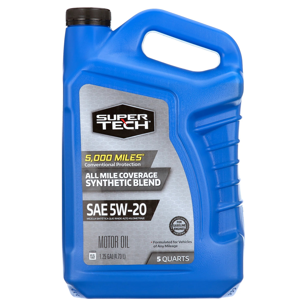 Synthetic Blend Motor Oil SAE 5W-20, 5 Quarts H3014