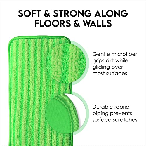 Microfiber Mop Pads 4 Pack Reusable Washable Cloth Mop Head 18 Inch Z88220