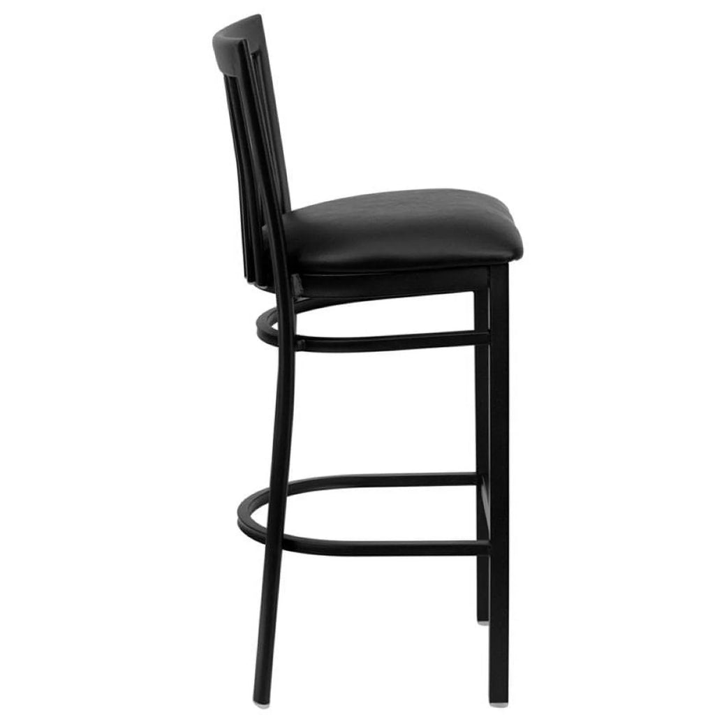 Black Metal Bar Stool Set of 2 E684295