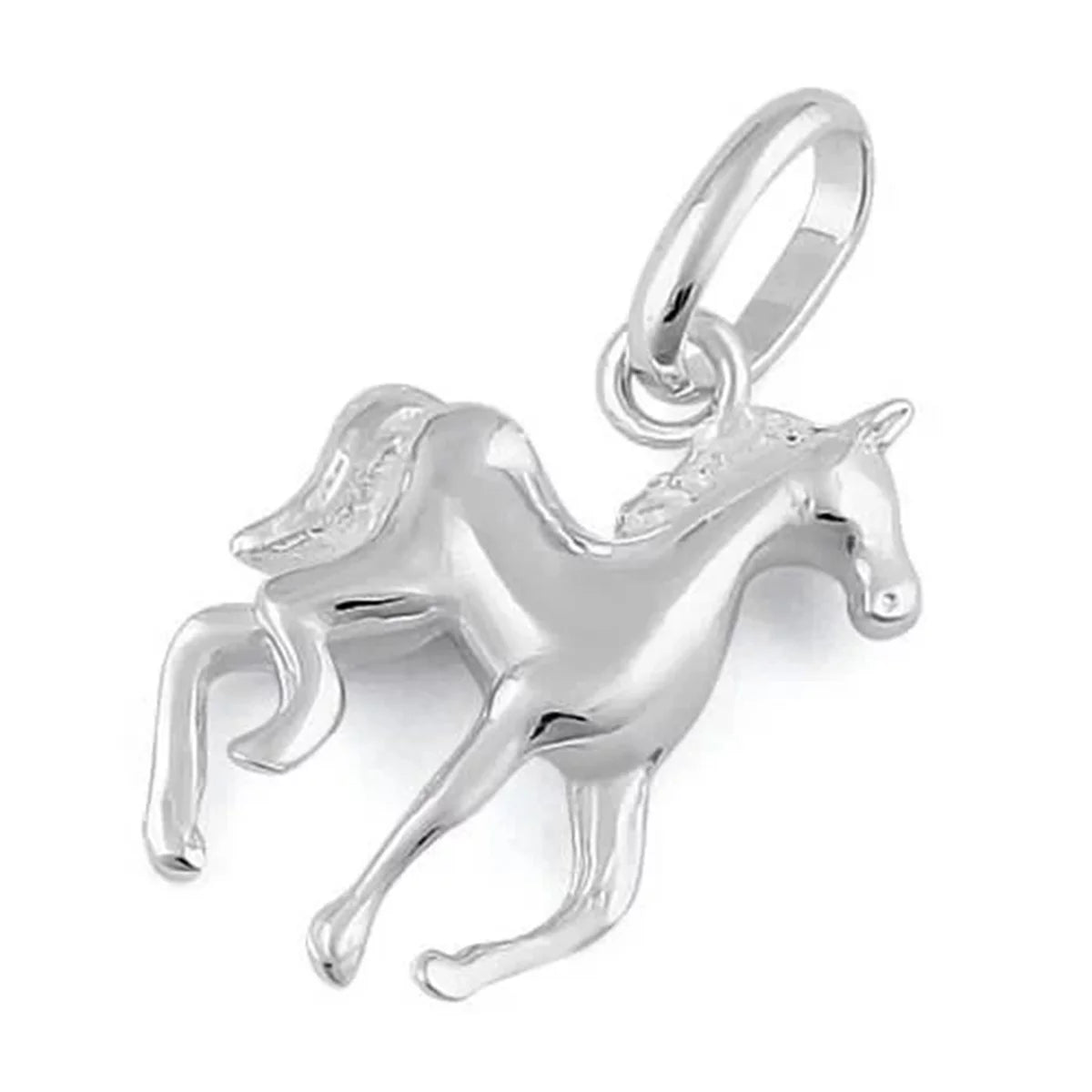925 Sterling Silver Horse Pendant Jewelry T811864