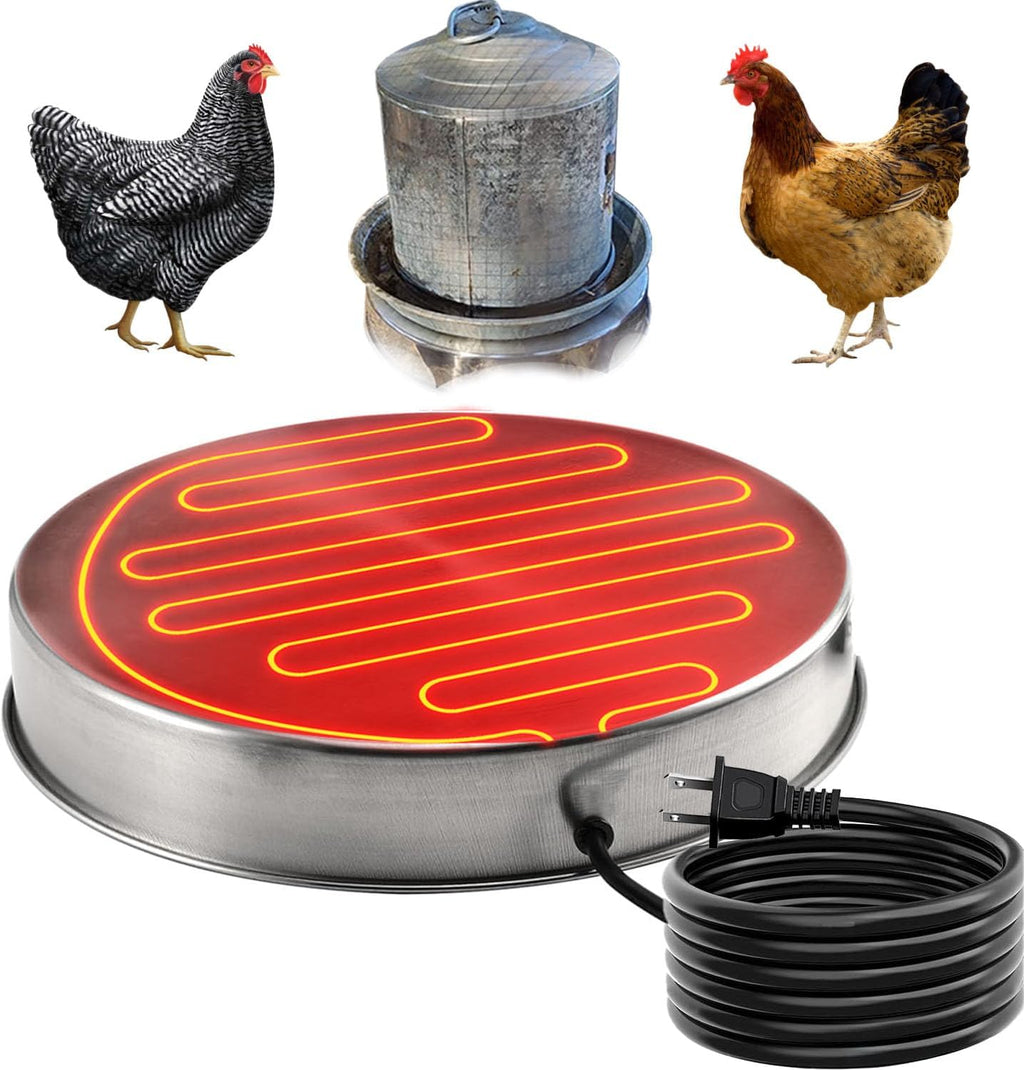 Chicken Water Heater Base Stainless Steel Heater D87619